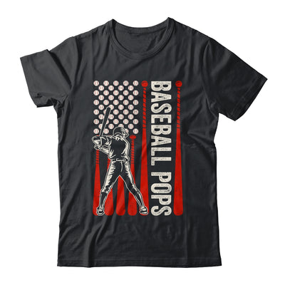 Baseball Design For Men Pops Flag Baseball Fathers Day Shirt & Hoodie | teecentury