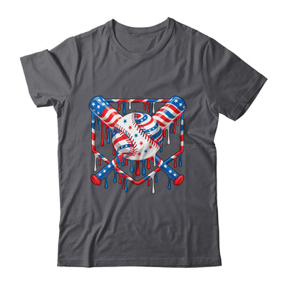 Baseball Drip American Flag Boys Girl Kids 4th Of July Shirt & Hoodie | teecentury