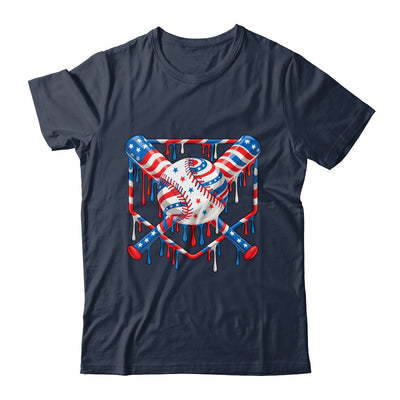 Baseball Drip American Flag Boys Girl Kids 4th Of July Shirt & Hoodie | teecentury