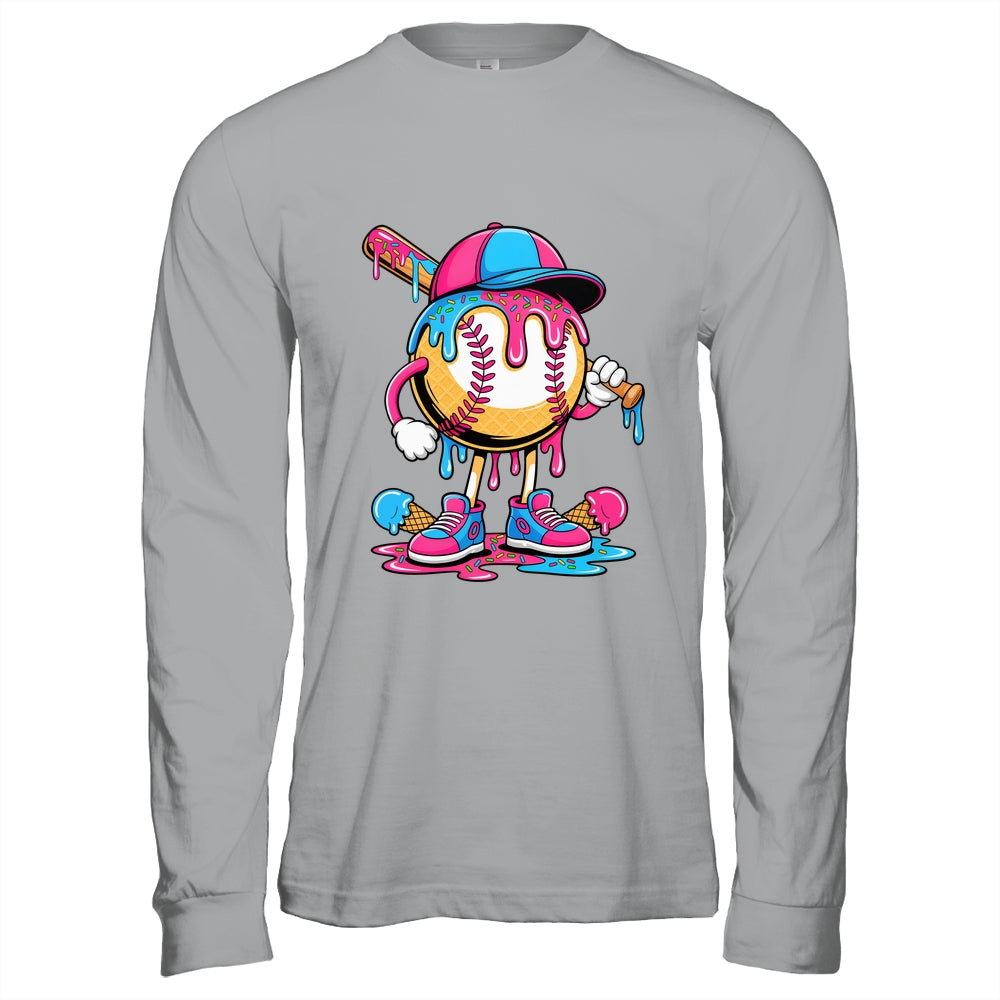 Baseball Drip Boys Ice Cream Drip Baseball Funny Sport Lover Shirt & Hoodie | teecentury