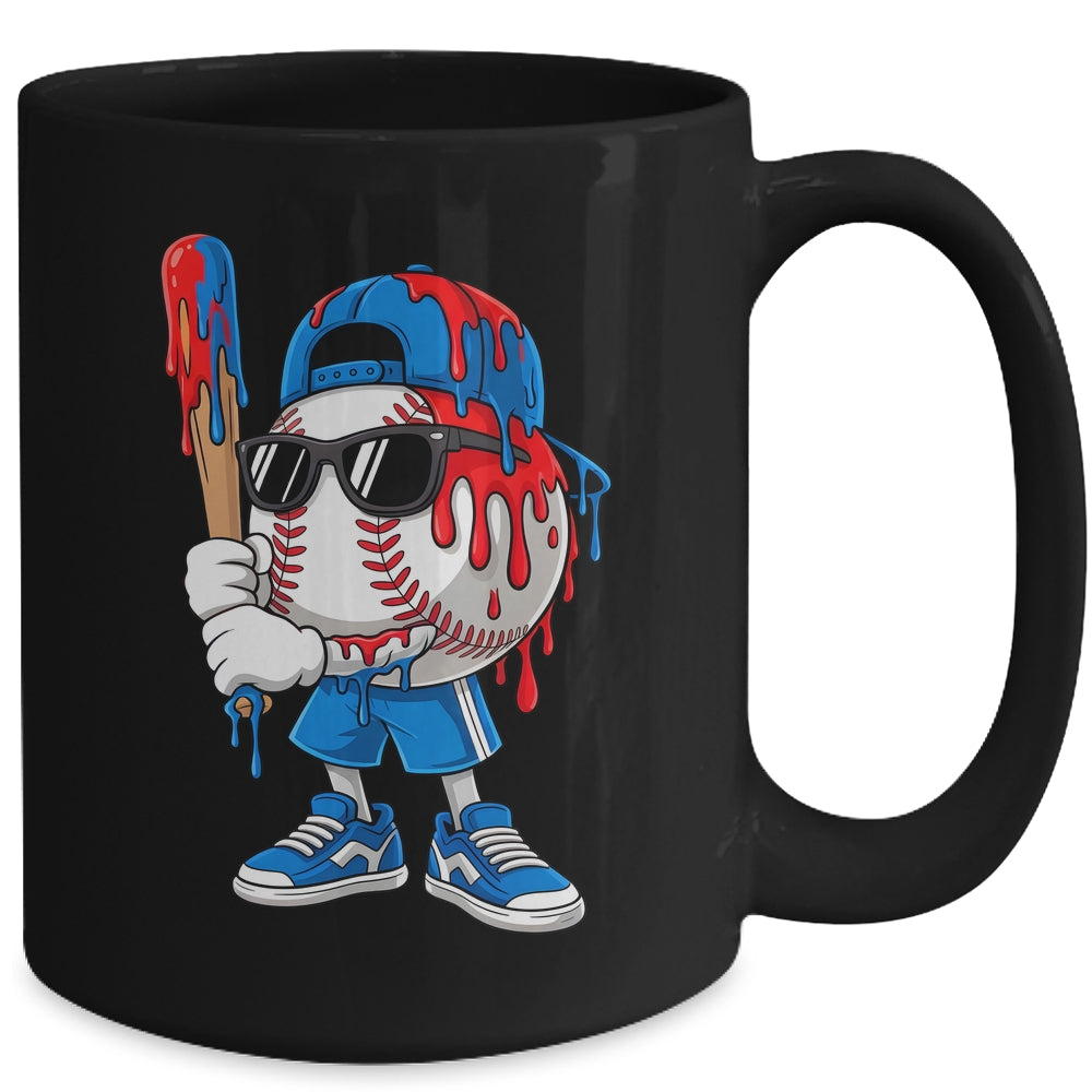 Baseball Drip Boys Ice Cream Drip Baseball Sport Lover Mug | teecentury