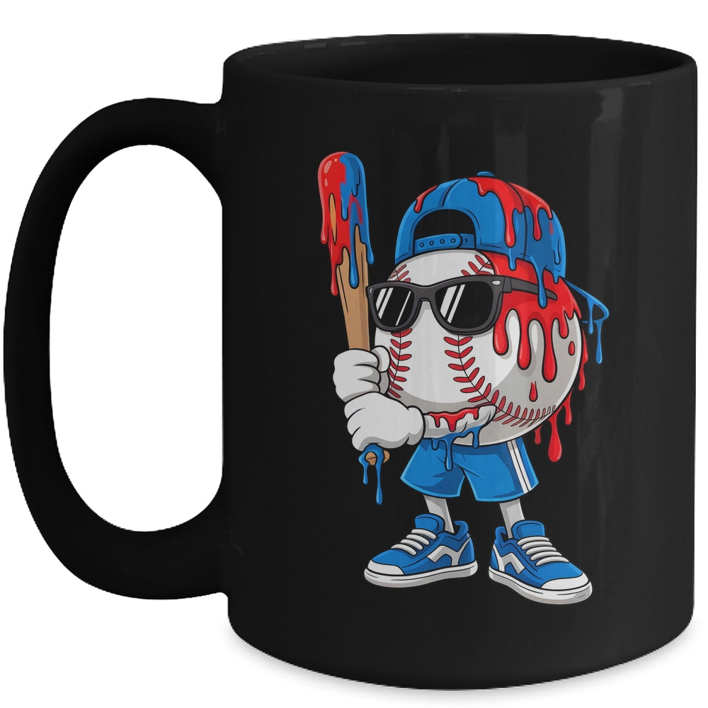 Baseball Drip Boys Ice Cream Drip Baseball Sport Lover Mug | teecentury