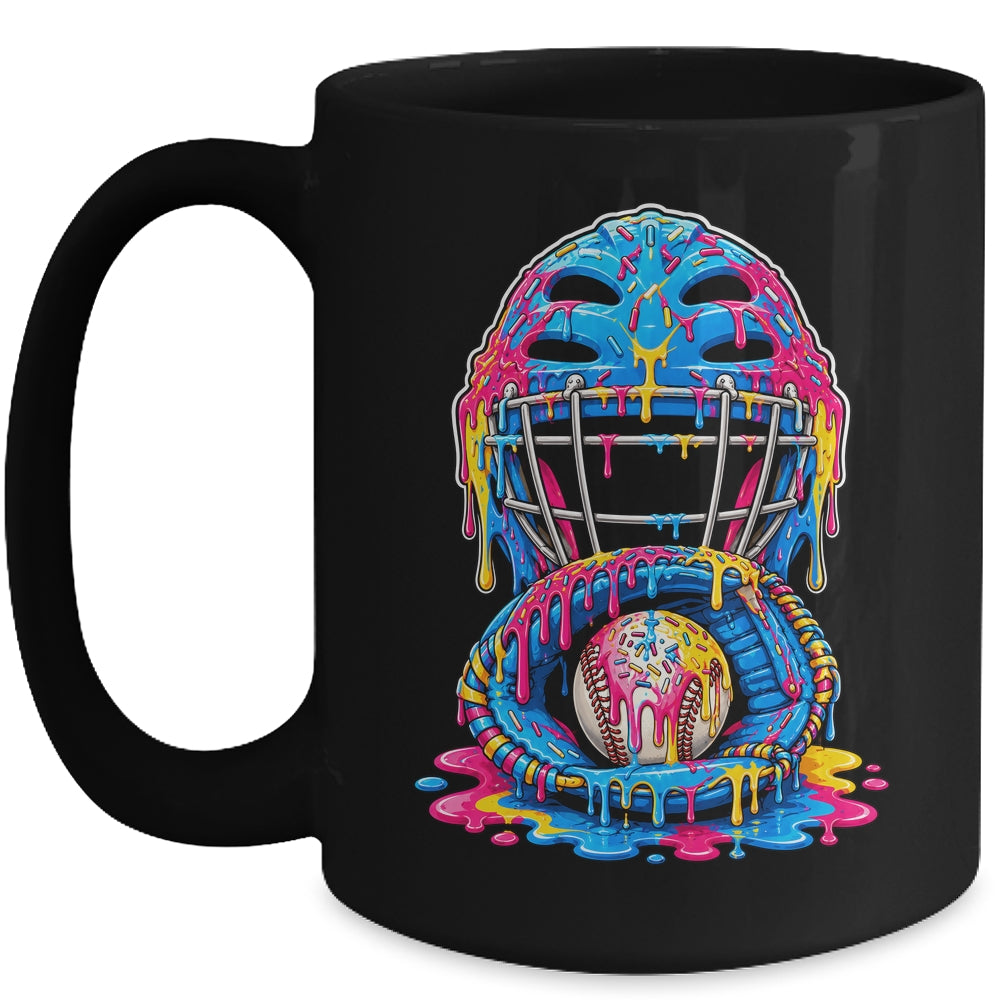 Baseball Drip Catcher Boys Ice Cream Kids Baseball Lovers Mug | teecentury