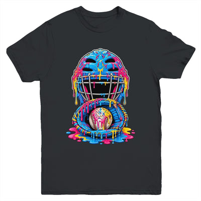 Baseball Drip Catcher Boys Ice Cream Kids Baseball Lovers Youth Shirt | teecentury