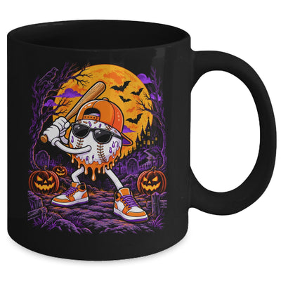Baseball Drip For Boys Ice Cream Drip Baseball Halloween Mug | teecentury