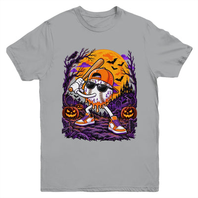 Baseball Drip For Boys Ice Cream Drip Baseball Halloween Youth Shirt | teecentury