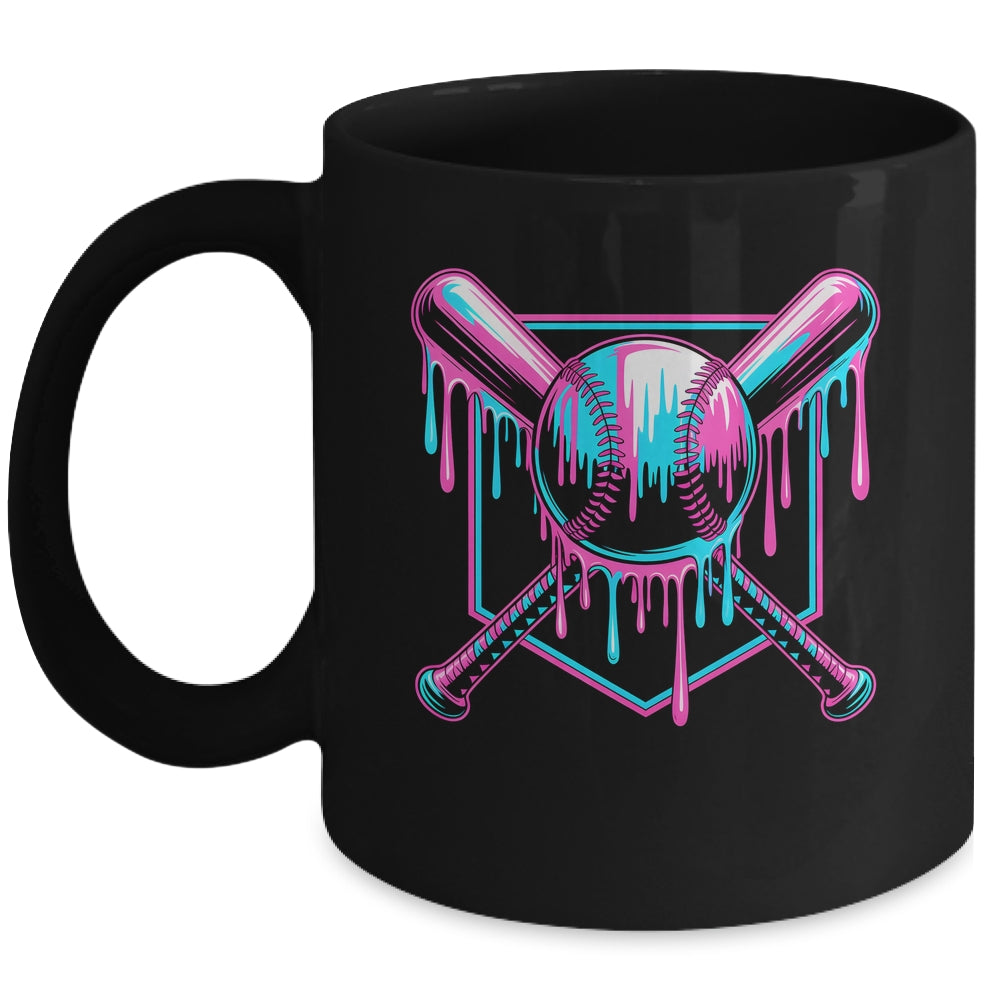 Baseball Drip For Boys Ice Cream Drip Youth Boys Baseball Mug | teecentury