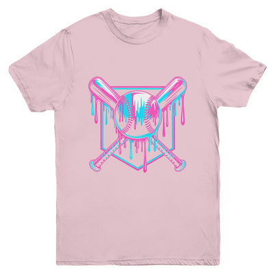 Baseball Drip For Boys Ice Cream Drip Youth Boys Baseball Youth Shirt | teecentury