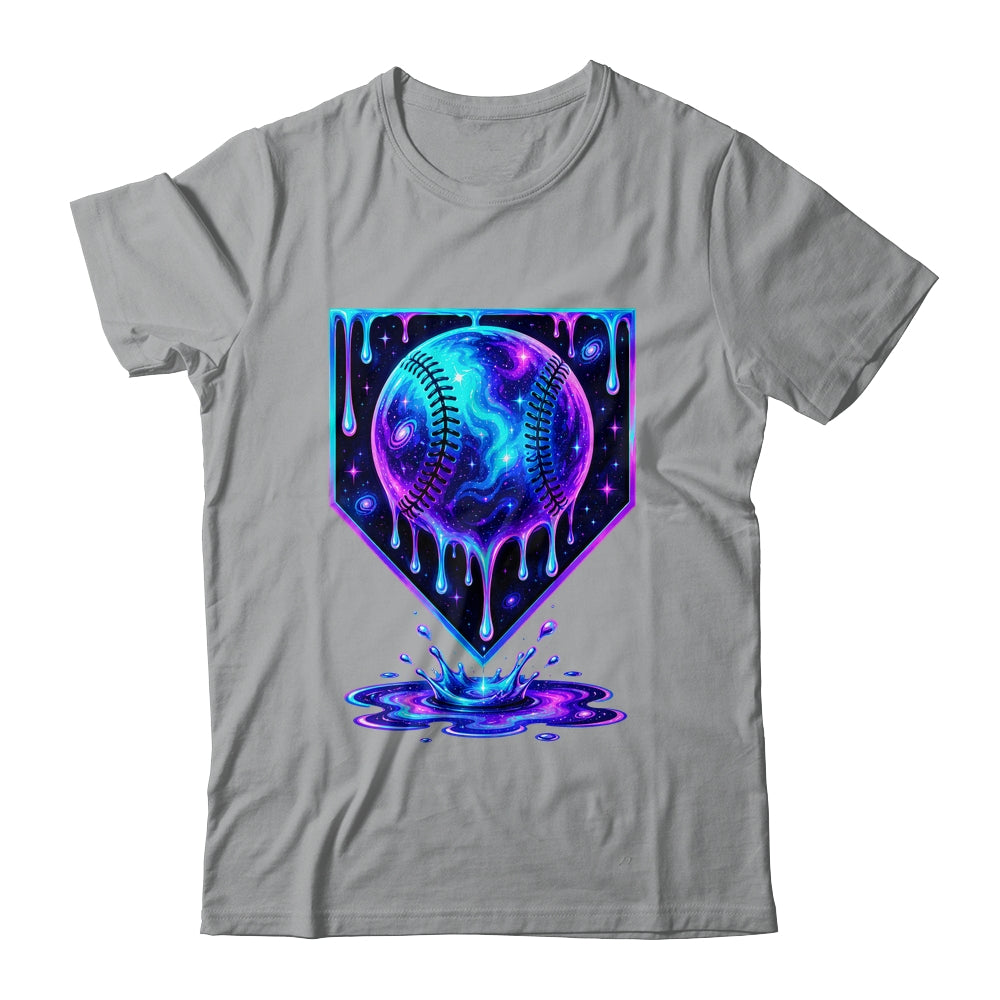 Baseball Drip Ice Cream Boys Cosmic Baseball Player Men Kids Shirt & Hoodie | teecentury