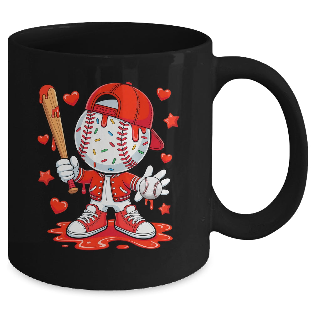 Baseball Drip Icecream Youth Boy Kids Valentine Mug | teecentury