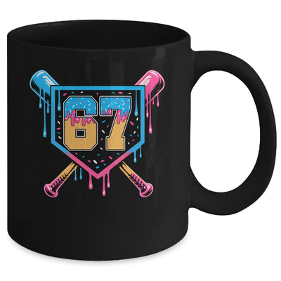 Baseball Drip Number 67 Player Or 67th Birthday Mug | teecentury