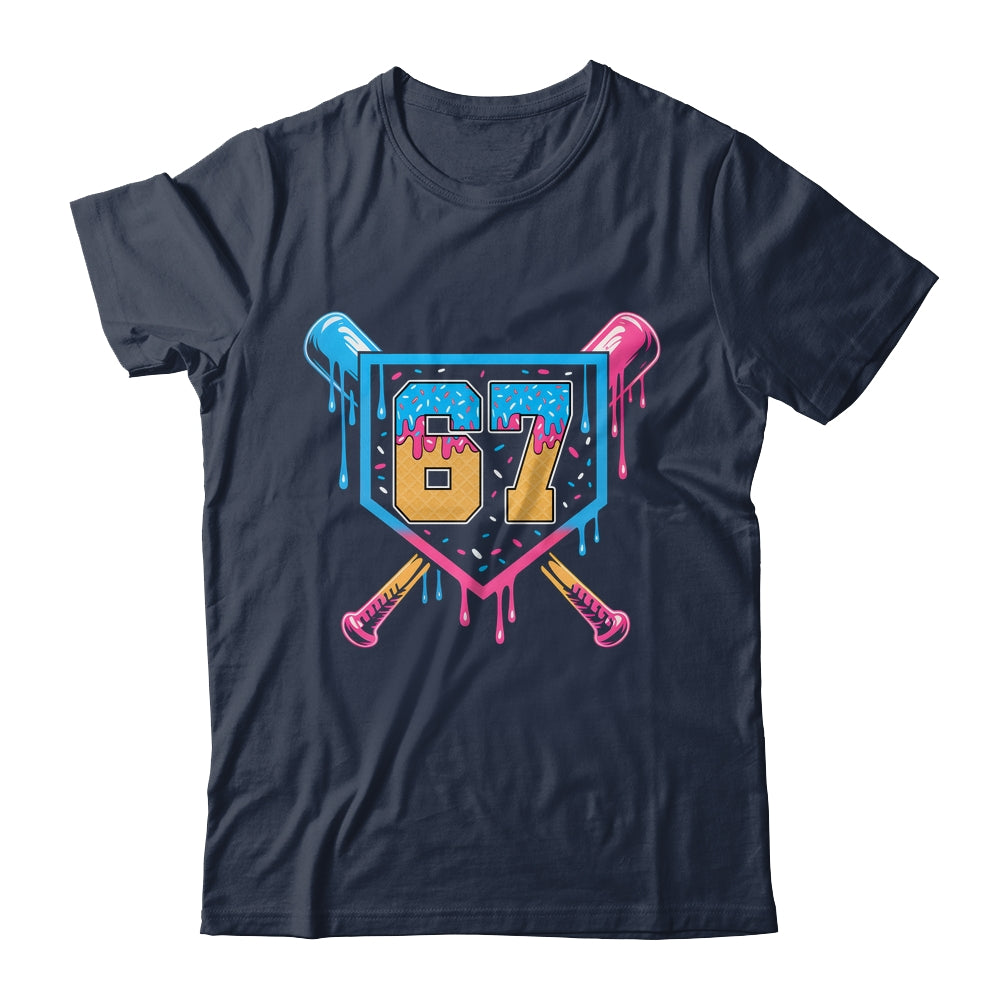 Baseball Drip Number 67 Player Or 67th Birthday Shirt & Tank Top | teecentury