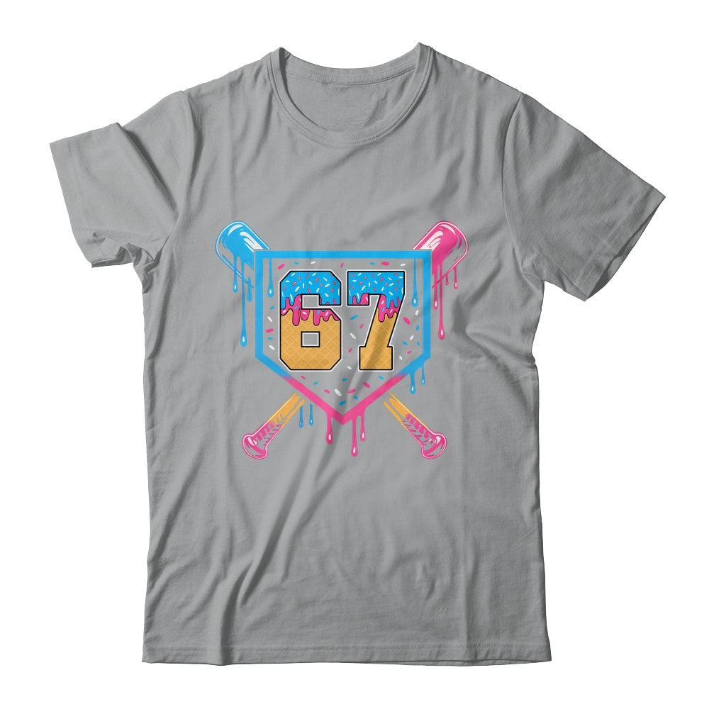 Baseball Drip Number 67 Player Or 67th Birthday Shirt & Tank Top | teecentury