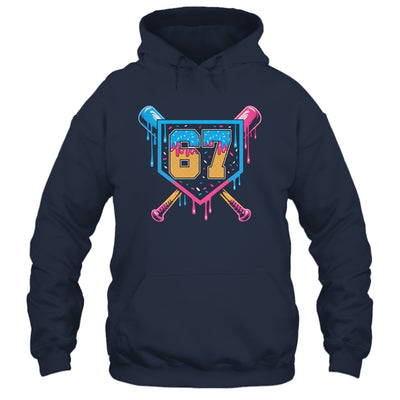 Baseball Drip Number 67 Player Or 67th Birthday Shirt & Tank Top | teecentury