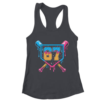 Baseball Drip Number 67 Player Or 67th Birthday Shirt & Tank Top | teecentury