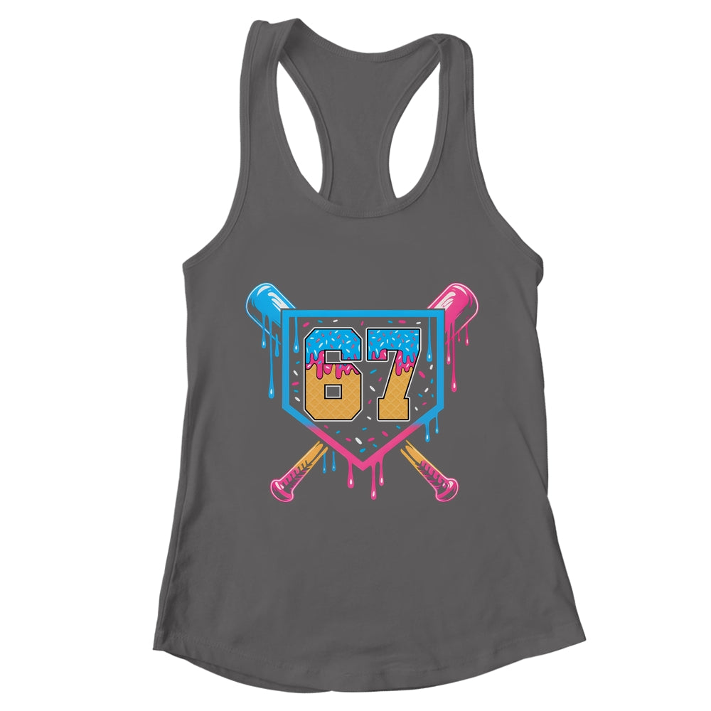 Baseball Drip Number 67 Player Or 67th Birthday Shirt & Tank Top | teecentury