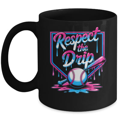 Baseball For Boys Ice Cream Drip Youth Respect The Drip Mug | teecentury