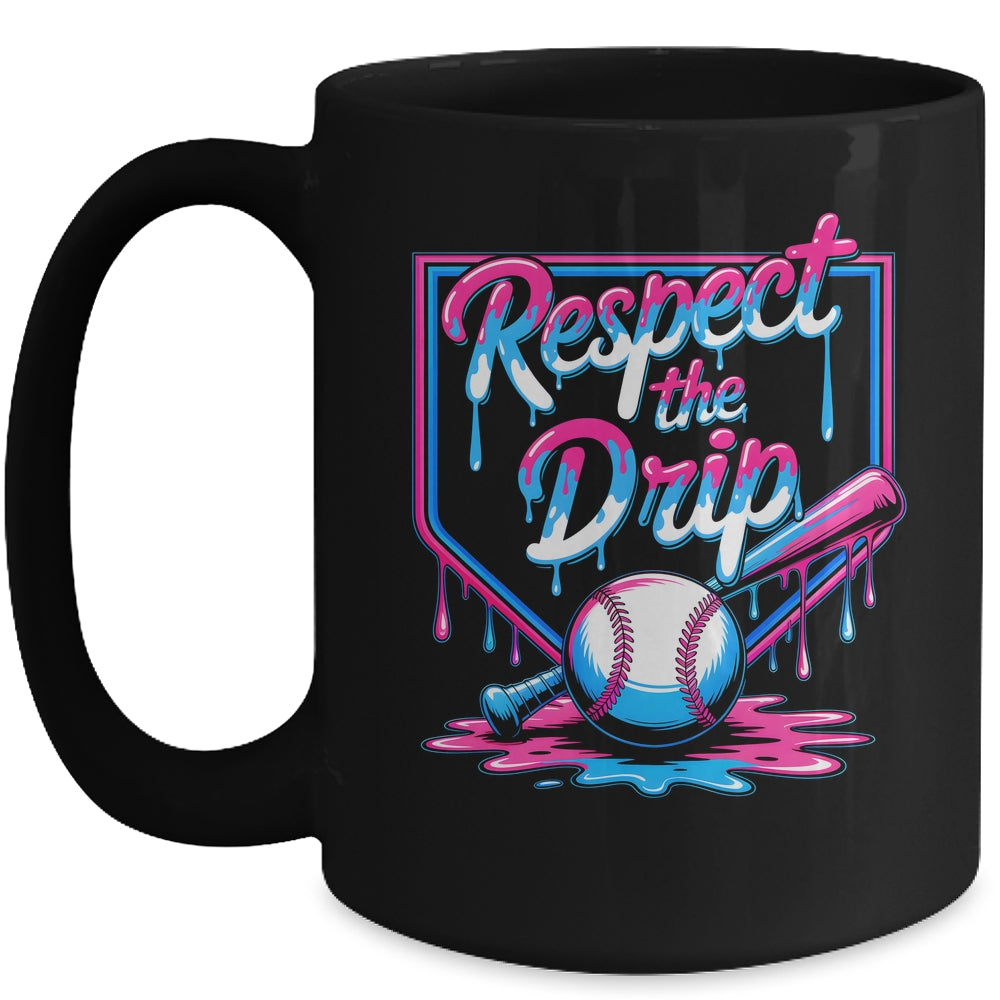 Baseball For Boys Ice Cream Drip Youth Respect The Drip Mug | teecentury