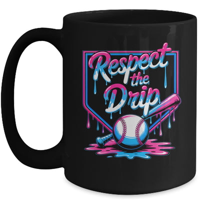 Baseball For Boys Ice Cream Drip Youth Respect The Drip Mug | teecentury