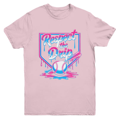 Baseball For Boys Ice Cream Drip Youth Respect The Drip Youth Shirt | teecentury
