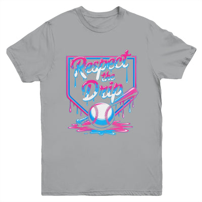Baseball For Boys Ice Cream Drip Youth Respect The Drip Youth Shirt | teecentury