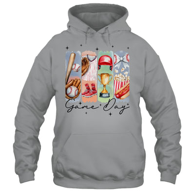 Baseball Game Day Coquette Bow Baseball Mama Mom Cheer Shirt & Tank Top | teecentury