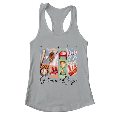 Baseball Game Day Coquette Bow Baseball Mama Mom Cheer Shirt & Tank Top | teecentury