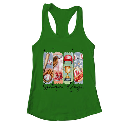 Baseball Game Day Coquette Bow Baseball Mama Mom Cheer Shirt & Tank Top | teecentury