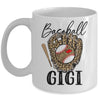 Baseball Gigi Leopard Game Day Women Lover Mothers Day Mug | teecentury