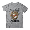 Baseball Grandma Leopard Game Day Women Lover Mothers Day Shirt & Tank Top | teecentury