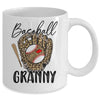 Baseball Granny Leopard Game Day Women Lover Mothers Day Mug | teecentury