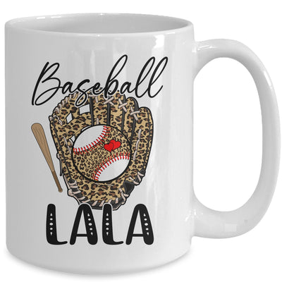 Baseball Lala Leopard Game Day Women Lover Mothers Day Mug | teecentury