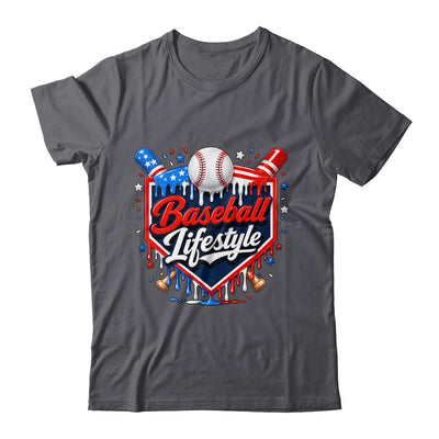Baseball Life Style 4Th Of July Youth Drip Baseball Boy Kids Shirt & Tank Top | teecentury