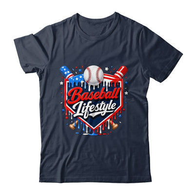 Baseball Life Style 4Th Of July Youth Drip Baseball Boy Kids Shirt & Tank Top | teecentury