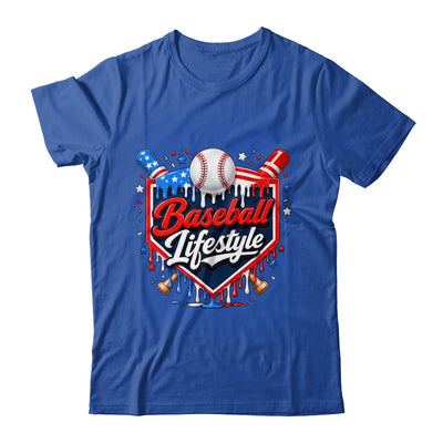 Baseball Life Style 4Th Of July Youth Drip Baseball Boy Kids Shirt & Tank Top | teecentury