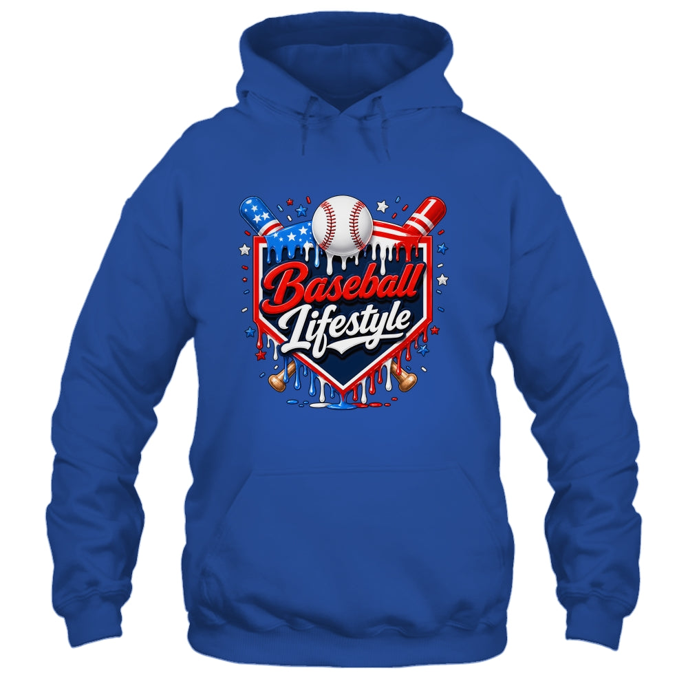Baseball Life Style 4Th Of July Youth Drip Baseball Boy Kids Shirt & Tank Top | teecentury