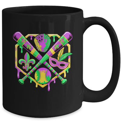 Baseball Mardi Gras Carnival Party Mask Ice Cream Drip Boys Mug | teecentury