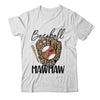Baseball Mawmaw Leopard Game Day Women Lover Mothers Day Shirt & Tank Top | teecentury