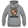 Baseball Mawmaw Leopard Game Day Women Lover Mothers Day Shirt & Tank Top | teecentury