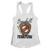 Baseball Mawmaw Leopard Game Day Women Lover Mothers Day Shirt & Tank Top | teecentury