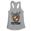 Baseball Memaw Leopard Game Day Women Lover Mothers Day Shirt & Tank Top | teecentury