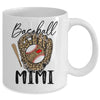 Baseball Mimi Leopard Game Day Women Lover Mothers Day Mug | teecentury