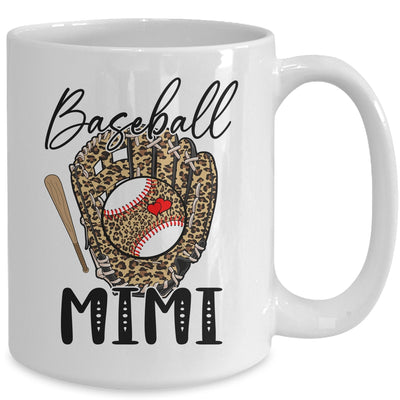 Baseball Mimi Leopard Game Day Women Lover Mothers Day Mug | teecentury