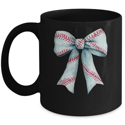 Baseball Mom Coquette Bow Mothers Day Baseball Mama Mug | teecentury