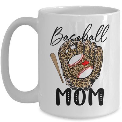 Baseball Mom Leopard Game Day Women Lover Mothers Day Mug | teecentury