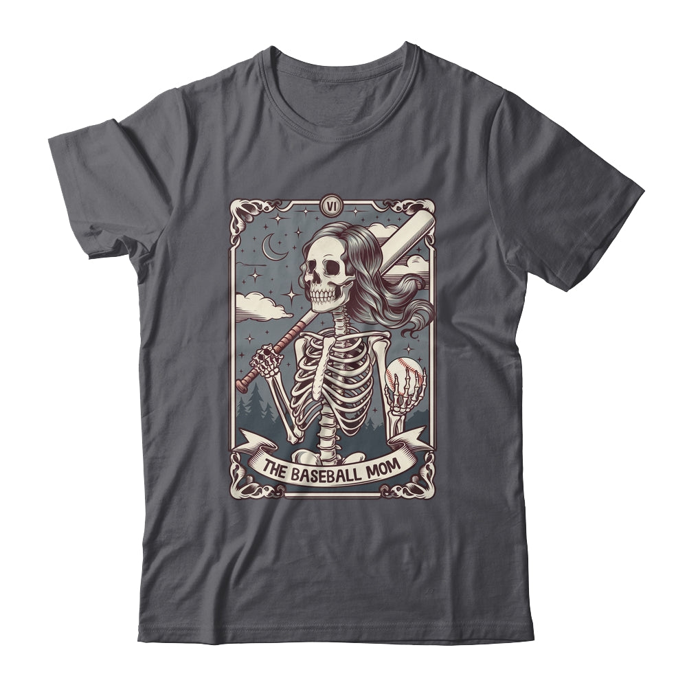 Baseball Mom Tarot Card Skeleton Baseball Mama Mothers Day Shirt & Tank Top | teecentury