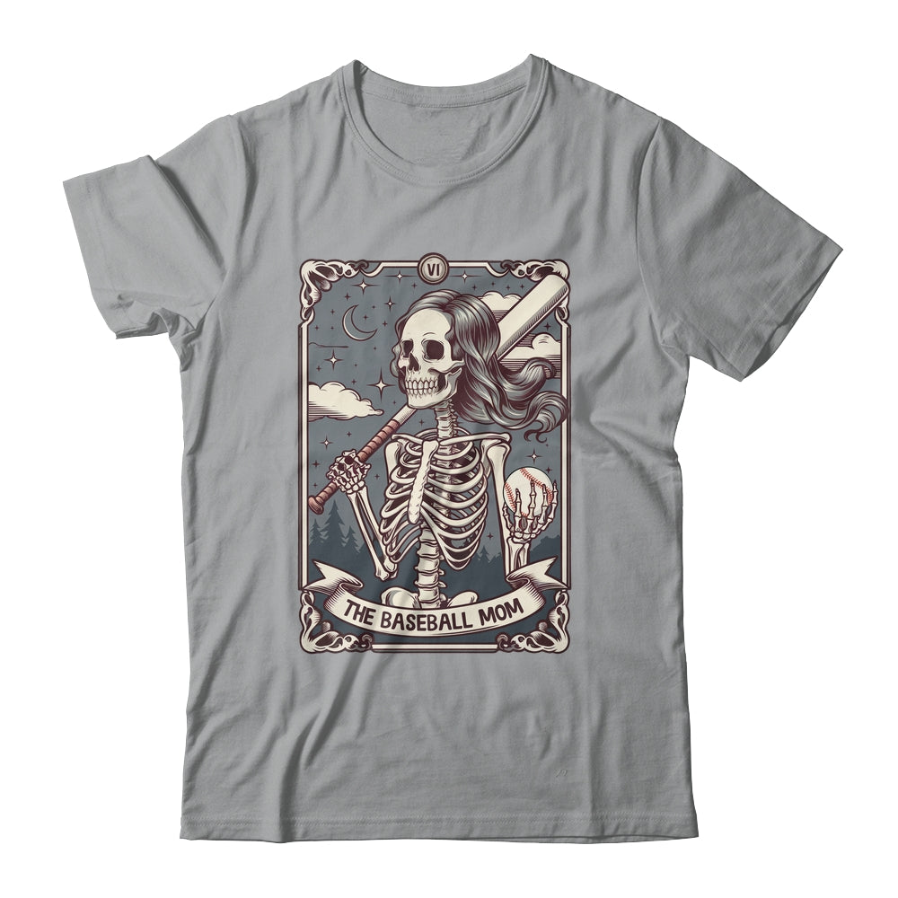 Baseball Mom Tarot Card Skeleton Baseball Mama Mothers Day Shirt & Tank Top | teecentury