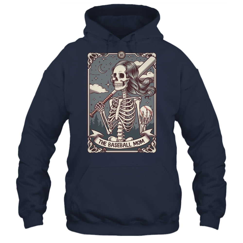 Baseball Mom Tarot Card Skeleton Baseball Mama Mothers Day Shirt & Tank Top | teecentury