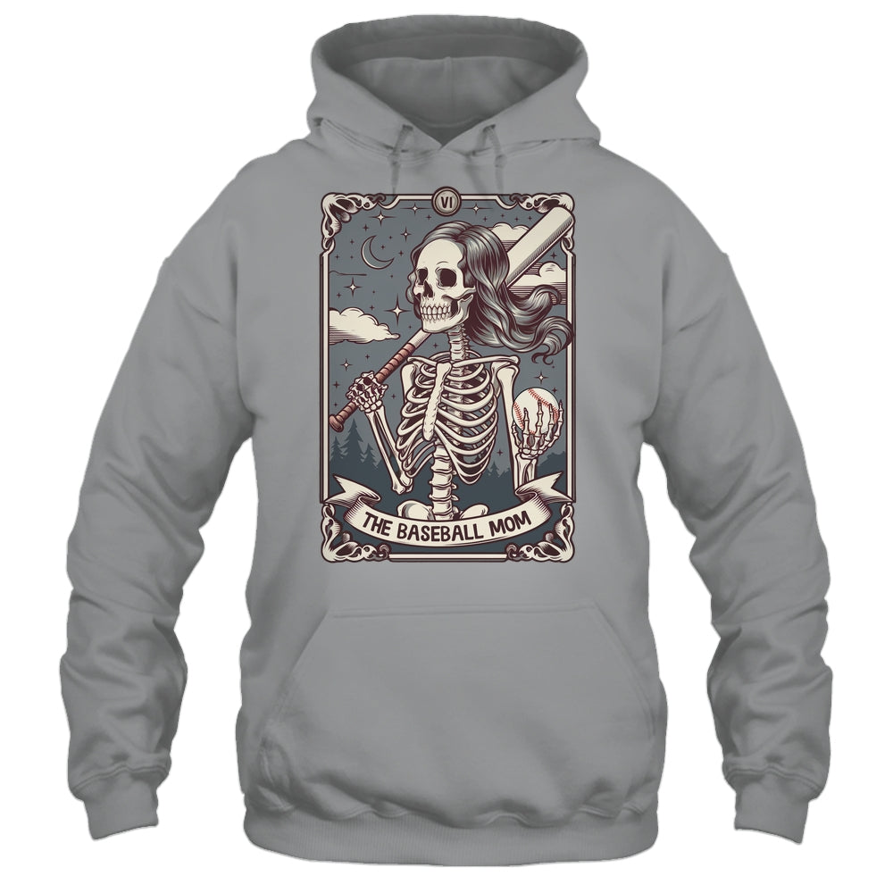 Baseball Mom Tarot Card Skeleton Baseball Mama Mothers Day Shirt & Tank Top | teecentury