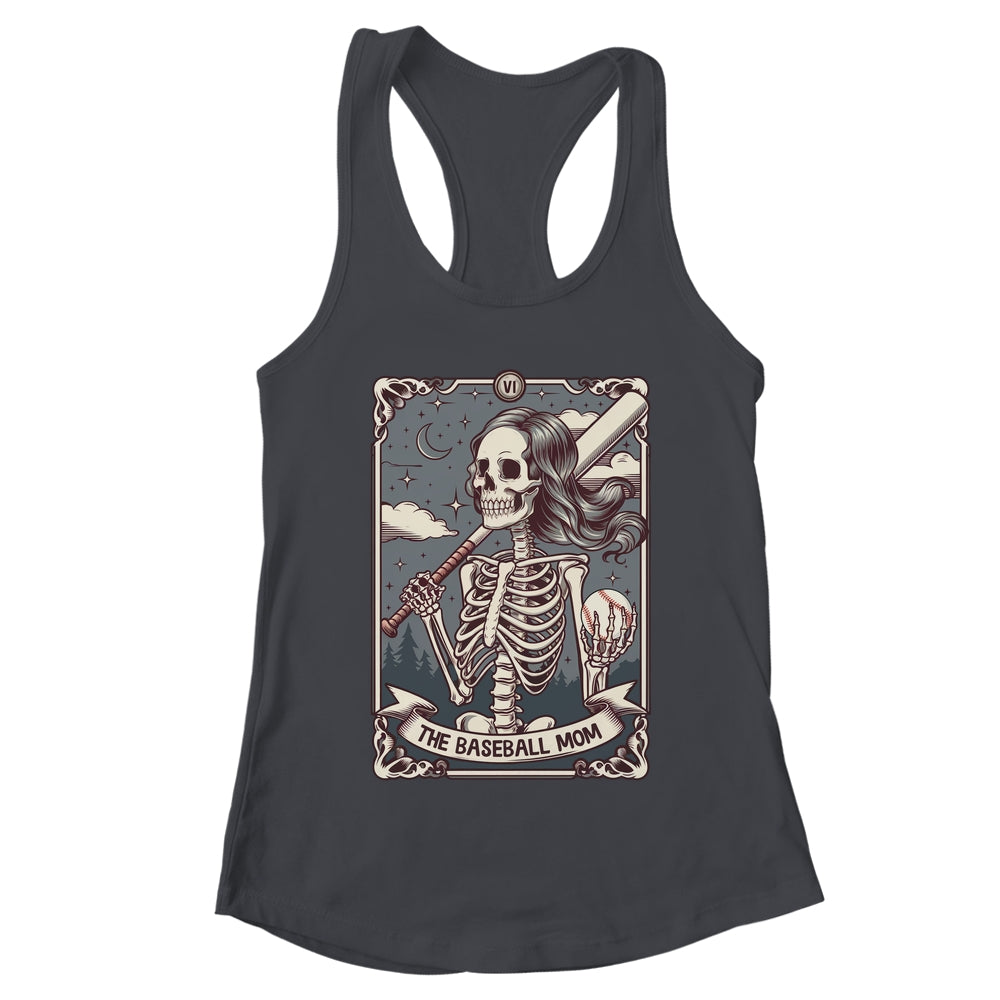 Baseball Mom Tarot Card Skeleton Baseball Mama Mothers Day Shirt & Tank Top | teecentury